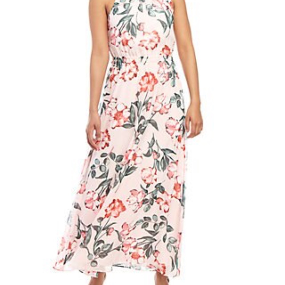 Nine West Sleeveless Floral Maxi Dress
